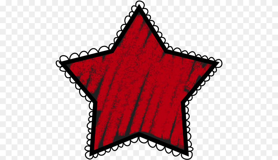 Chalk Star Banner Royalty Stock Polka Dot Star Clipart, Star Symbol, Symbol, Maroon Free Png Download
