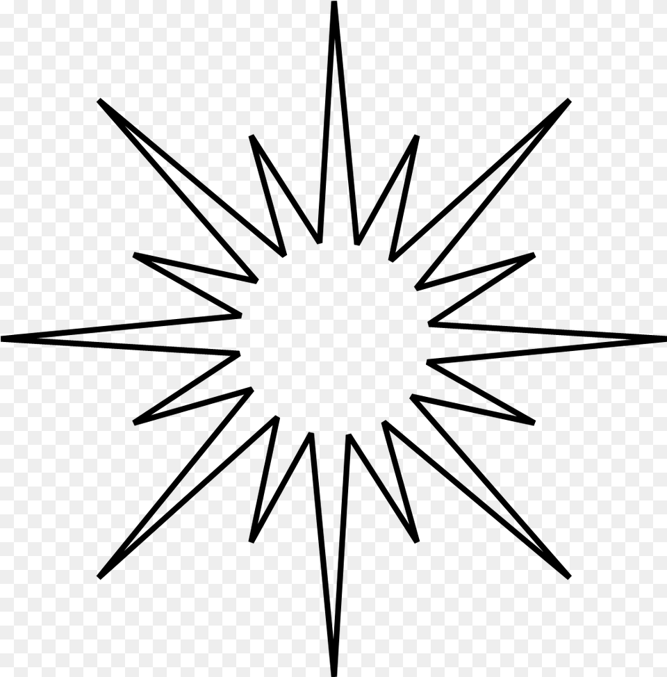 Chalk Stars Star With 13 Points, Star Symbol, Symbol, Outdoors, Nature Free Png