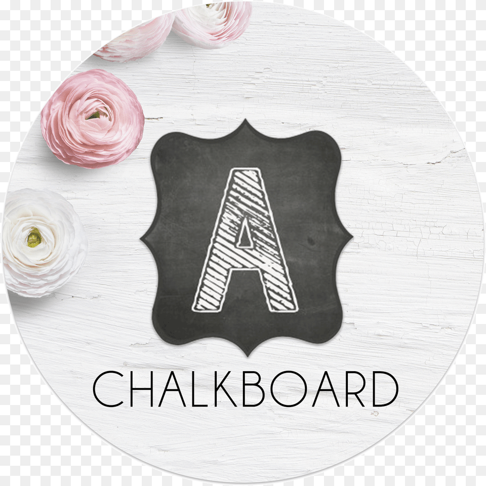 Chalkboard Banner Letters Fancy Printable Banner Letters, Logo, Plate, Home Decor, Flower Free Png Download