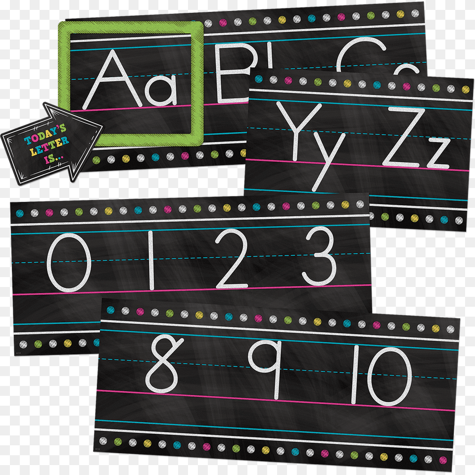 Chalkboard Brights Alphabet, Text, Number, Symbol Free Png