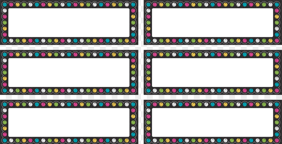 Chalkboard Brights Labels Magnetic Accents Free Transparent Png