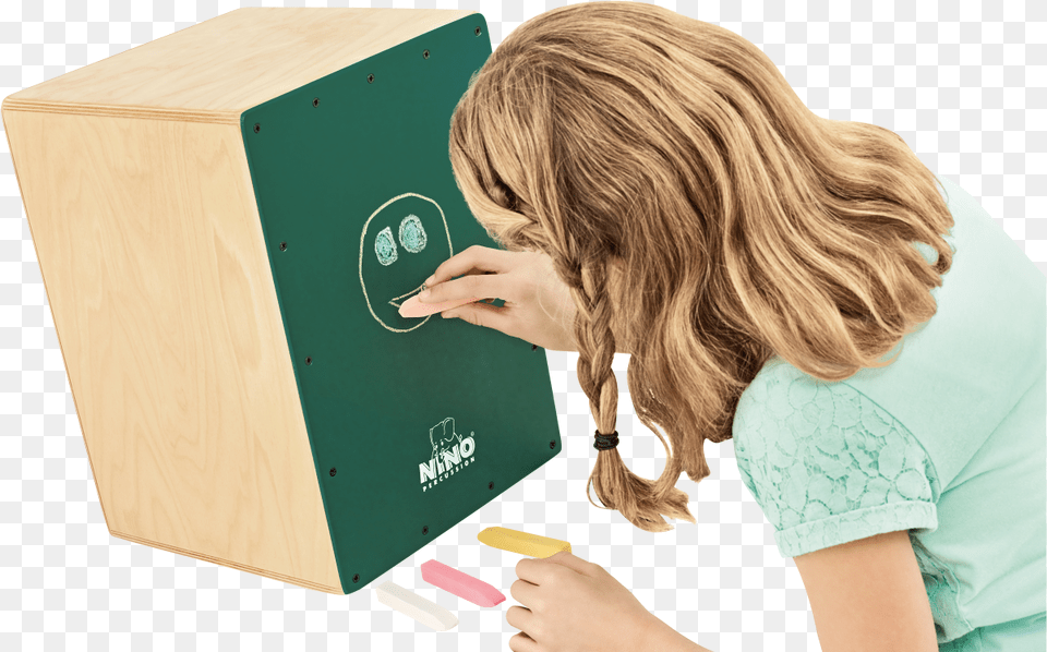 Chalkboard Cajon, Adult, Female, Person, Woman Free Png