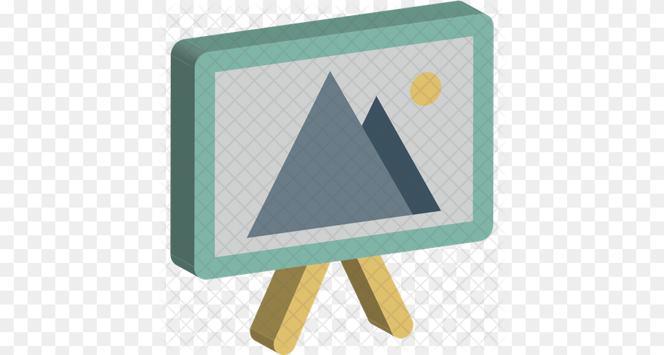 Chalkboard Icon Horizontal, Triangle, Blackboard Free Png Download