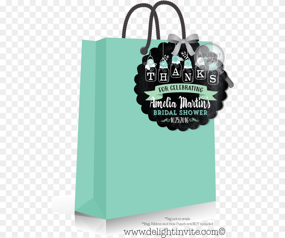 Chalkboard Mason Jar Bridal Shower Favor Tags Di 1516ft Greeting Card, Bag, Shopping Bag, Tote Bag, Birthday Cake Free Png