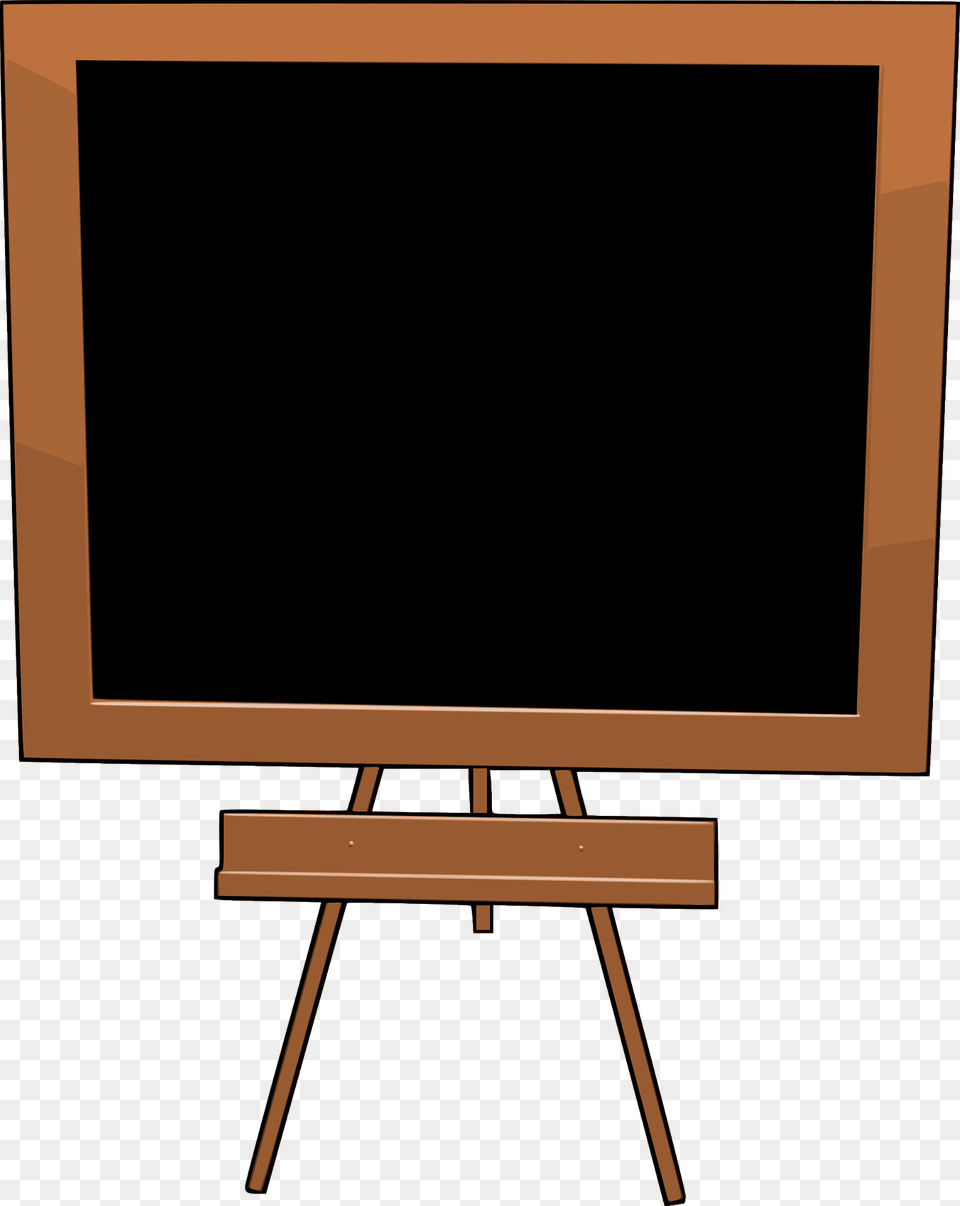 Chalkboard On A Tripod Clipart, Blackboard, Electronics, Screen, Computer Hardware Free Transparent Png