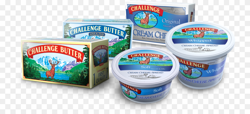 Challenge Butter And Cream Cheese Coupons Challenge Butter 16 Oz Box, Dessert, Food, Yogurt Png Image