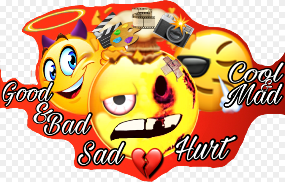 Challenge Contest Emoji Good Bad Sad Hurt Cool Cartoon, Baby, Person, Face, Head Free Png