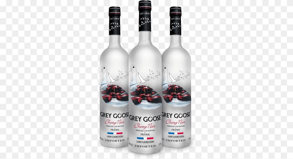 Challenge Grey Goose Cherry Noir Vodka, Alcohol, Beverage, Liquor, Bottle Png Image