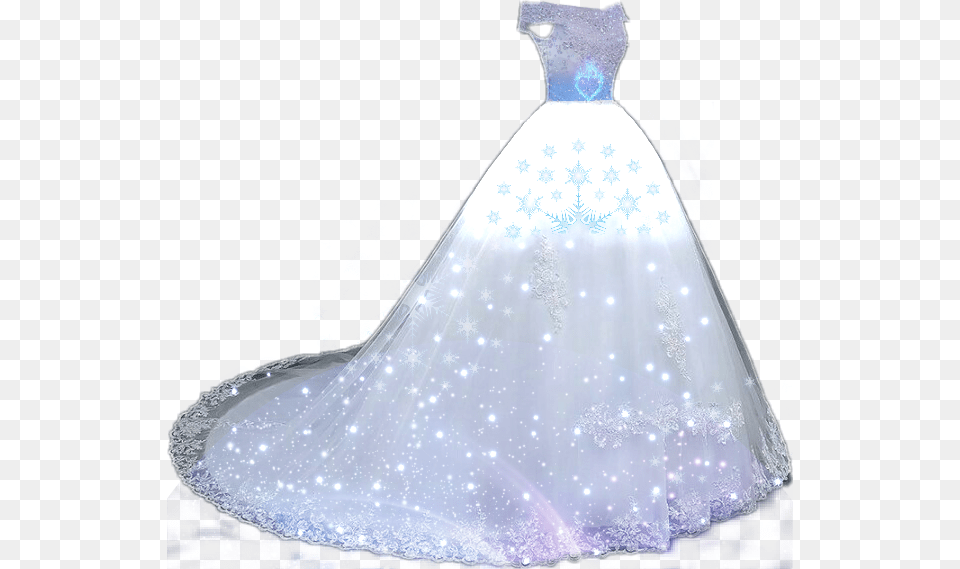 Challenge Snowflakes Snow Star Moon Galaxy Clothingitem Gown, Formal Wear, Wedding Gown, Clothing, Dress Free Png Download