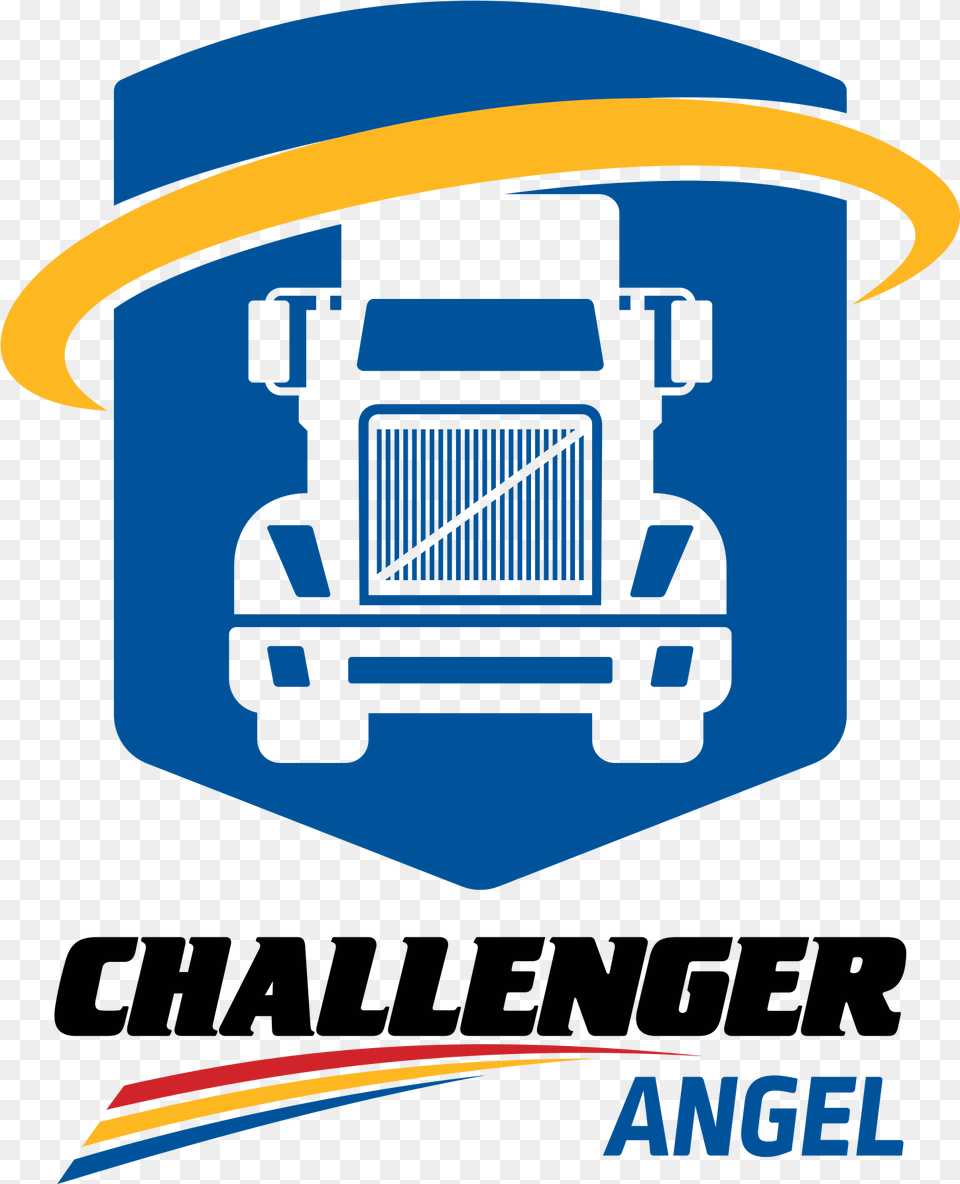 Challenger Angel Logo Challenger Motor Freight Logo, Bulldozer, Machine, Trailer Truck, Transportation Free Png Download