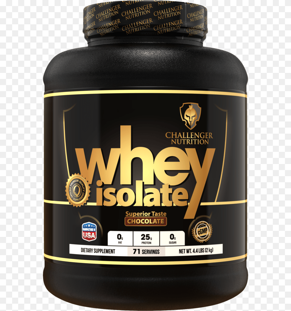 Challenger Whey Isolate, Bottle, Can, Tin Free Transparent Png
