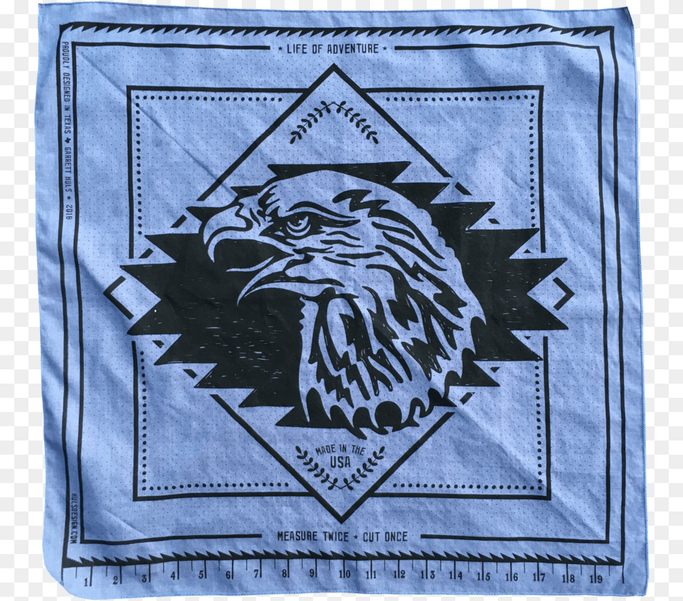 Chambray Bandana Cutout Eagle, Accessories, Headband, Home Decor, Person Png