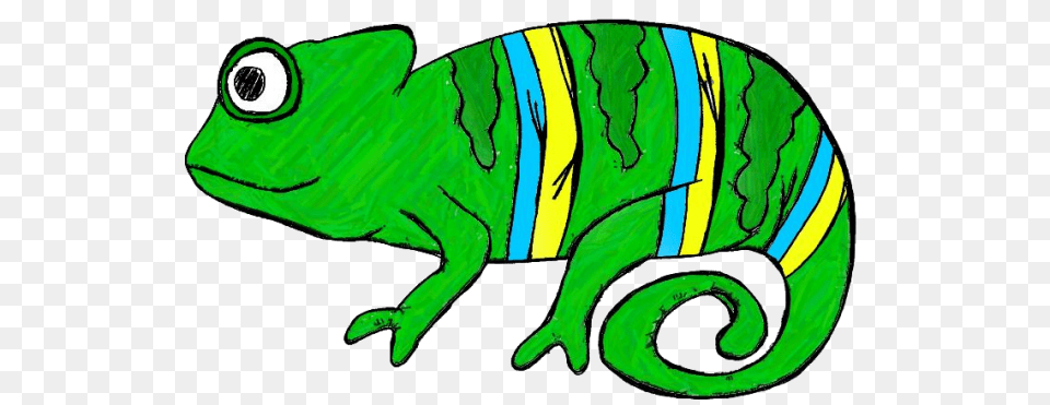 Chameleon Chamelioncolored, Animal, Lizard, Reptile, Green Lizard Png Image