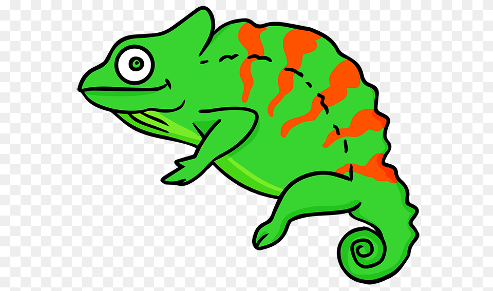 Chameleon Clip Art Black And White, Animal, Lizard, Reptile, Green Lizard Free Png