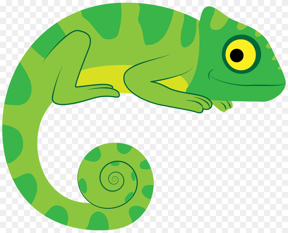 Chameleon Clipart, Animal, Lizard, Reptile, Green Lizard Png Image