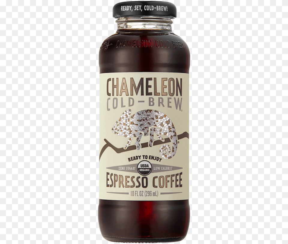 Chameleon Cold Brew Organic Espresso Smooth Black Coffee Grape, Bottle, Shaker, Food, Jar Free Png