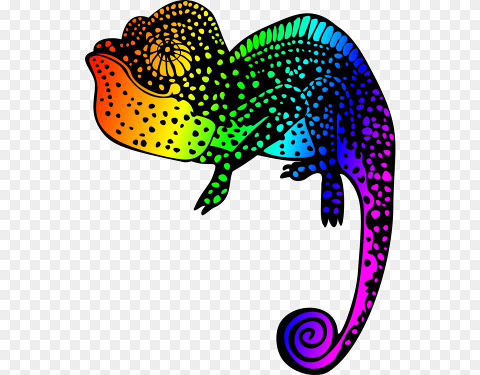 Chameleons Reptile Drawing Line Art Silhouette, Animal, Lizard, Gecko, Green Lizard Free Png Download