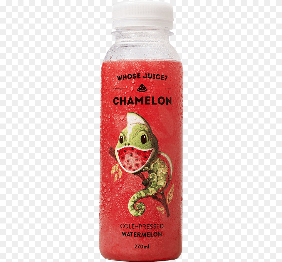 Chamelon Cold Pressed Watermelon Plastic Bottle, Food, Fruit, Plant, Produce Free Transparent Png