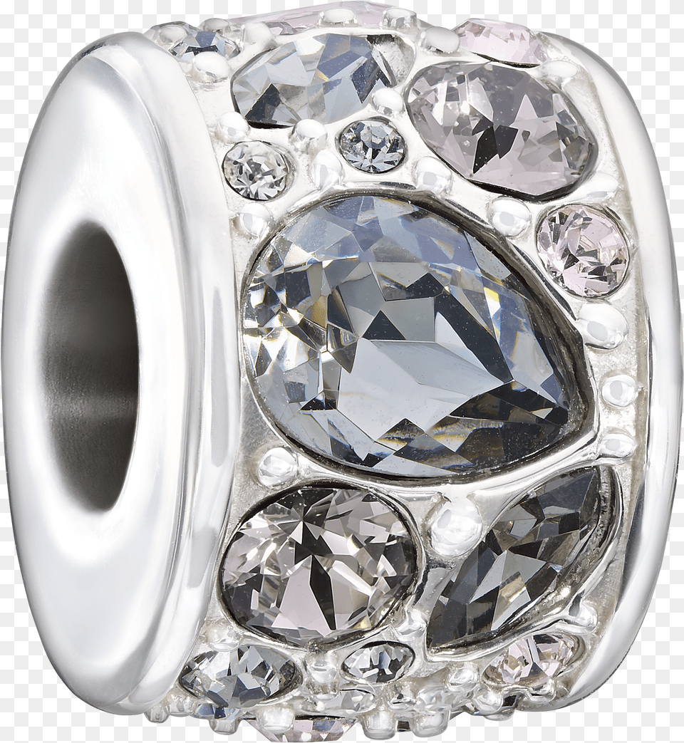 Chamilia Mosaic Smoke Amp Crystal Swarovski Charm Pre Engagement Ring, Accessories, Diamond, Gemstone, Jewelry Png Image