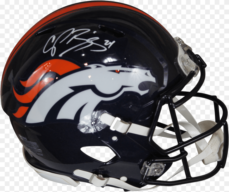 Champ Bailey Autographed Broncos Speed Proline Wbeckett, Helmet, Crash Helmet, American Football, Football Free Png Download
