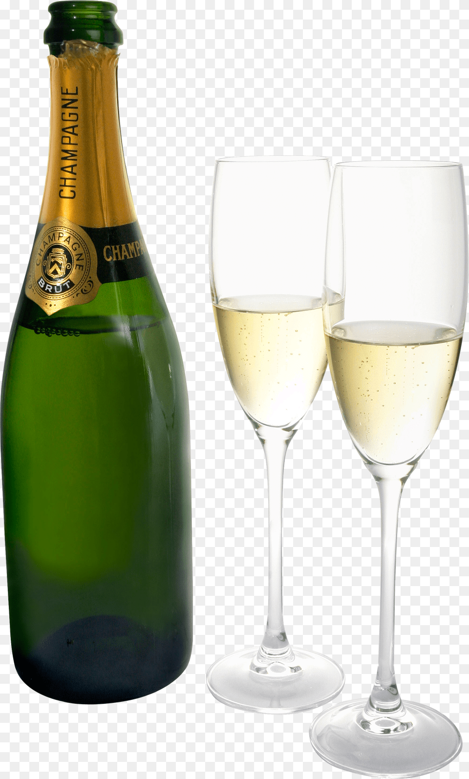 Champagne, Alcohol, Beverage, Bottle, Glass Png Image