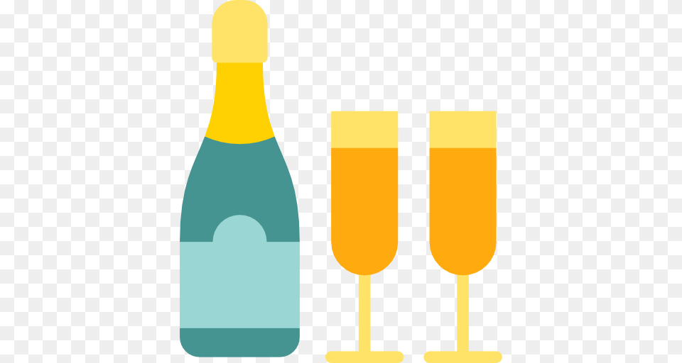 Champagne, Glass, Bottle, Beverage Png Image