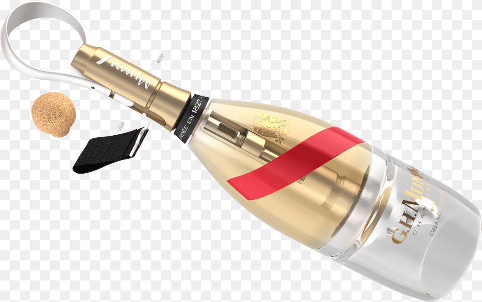 Champagne, Bottle, Smoke Pipe, Alcohol, Beverage Png Image
