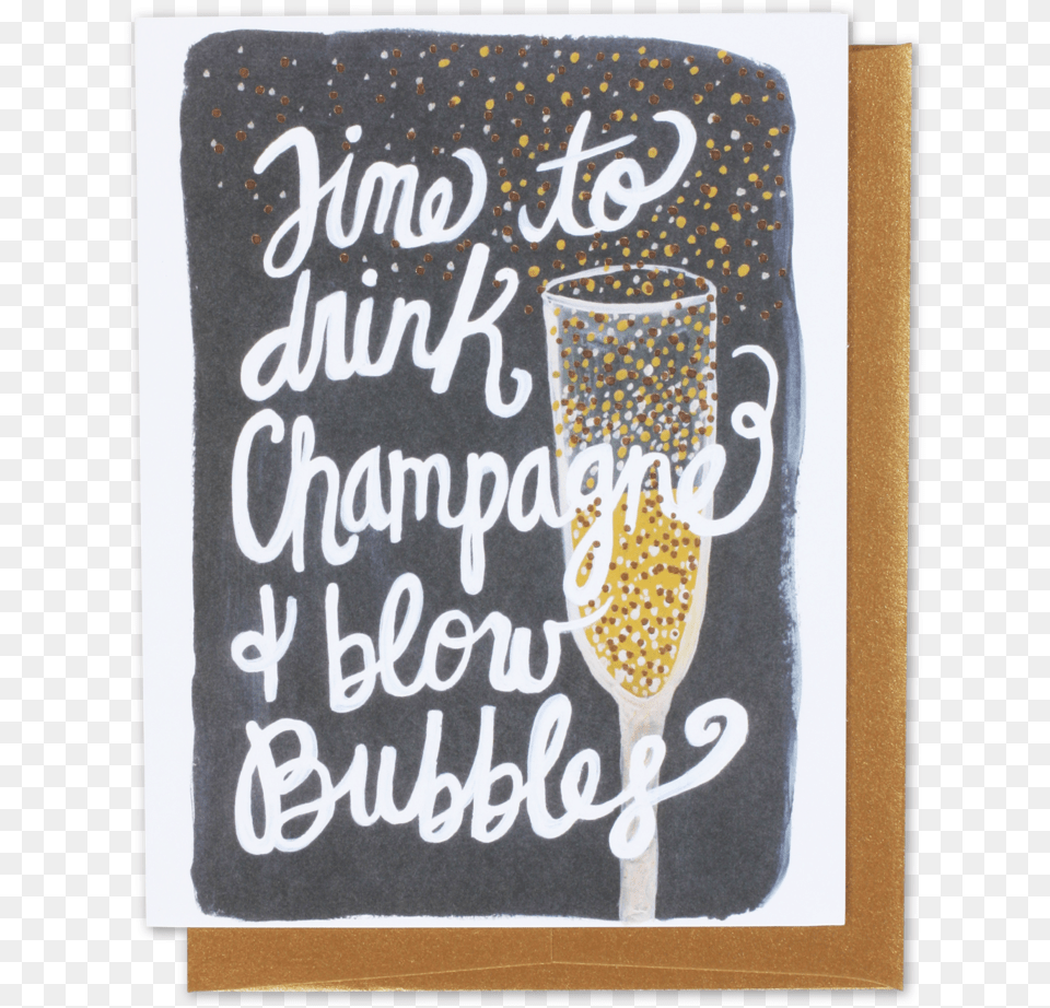 Champagne Amp Bubbles Card Calligraphy, Glass, Blackboard, Text Png