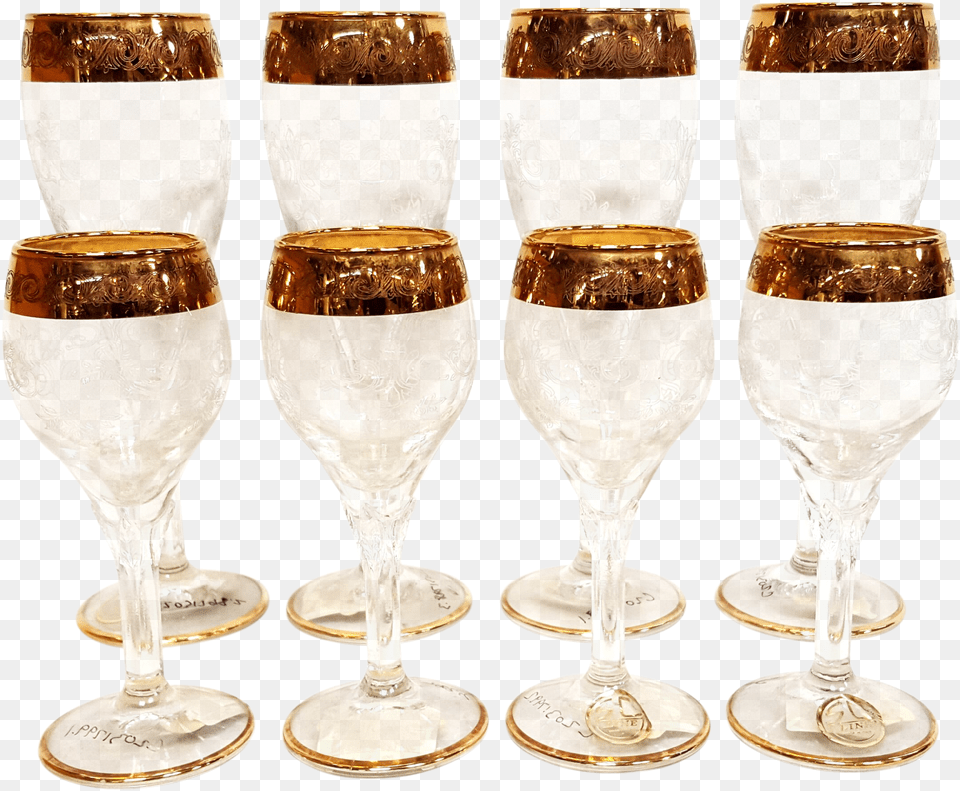 Champagne And Gold Wine Glass Free Transparent Png