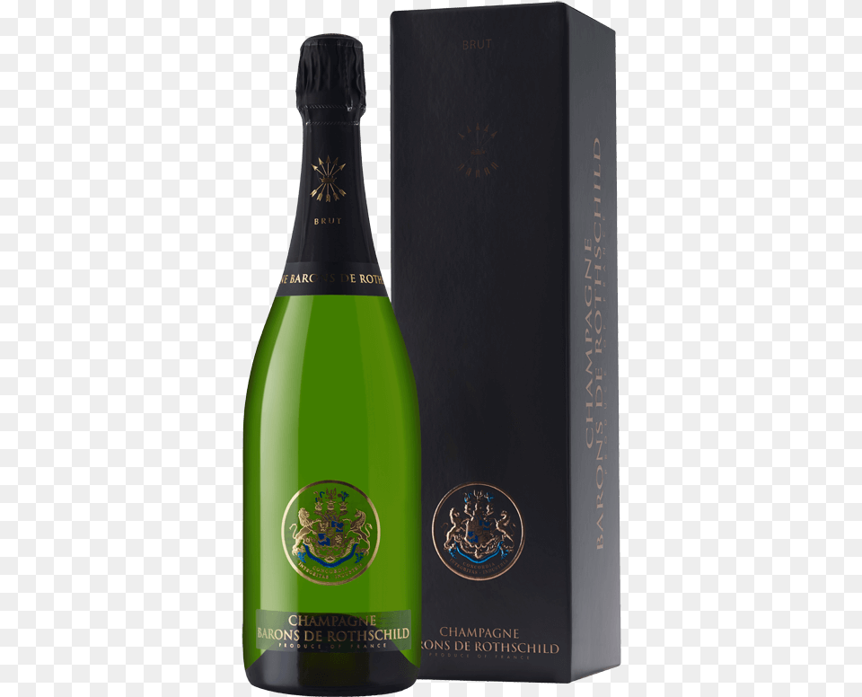 Champagne Barons De Rothschild Brut Nv Champagne Barons De Rothschild, Bottle, Alcohol, Beer, Beverage Free Png