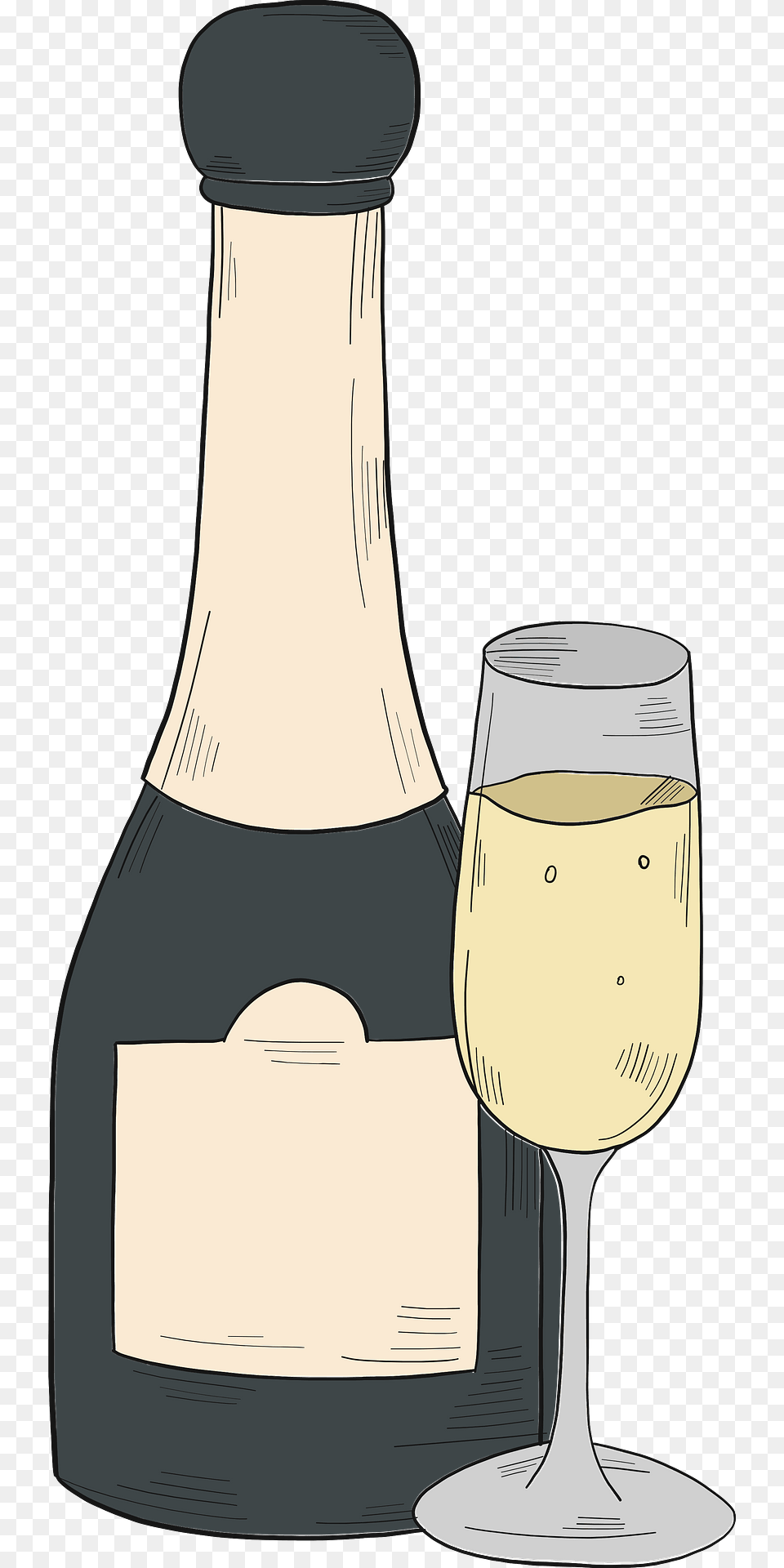 Champagne Bottle And Glass Clipart, Alcohol, Beverage, Liquor, Wine Bottle Free Transparent Png