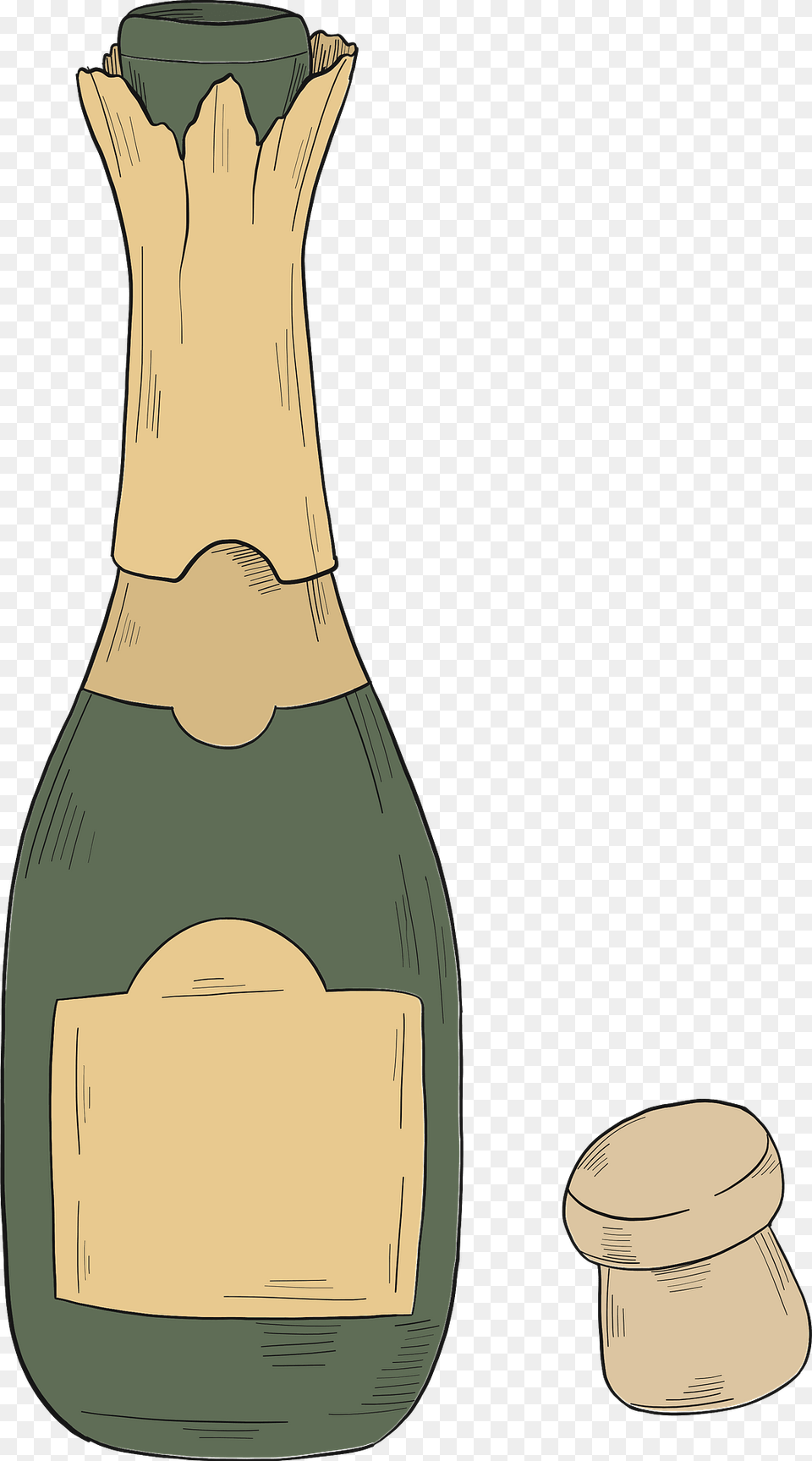 Champagne Bottle Clipart, Jar, Pottery, Vase, Alcohol Free Png Download