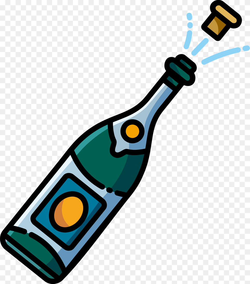 Champagne Bottle Clipart, Alcohol, Beverage, Liquor, Wine Free Png