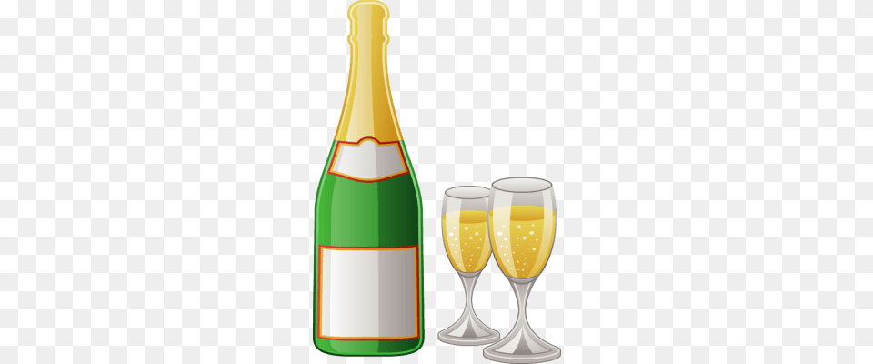 Champagne Bottle Cliparts, Alcohol, Glass, Beverage, Beer Free Png Download