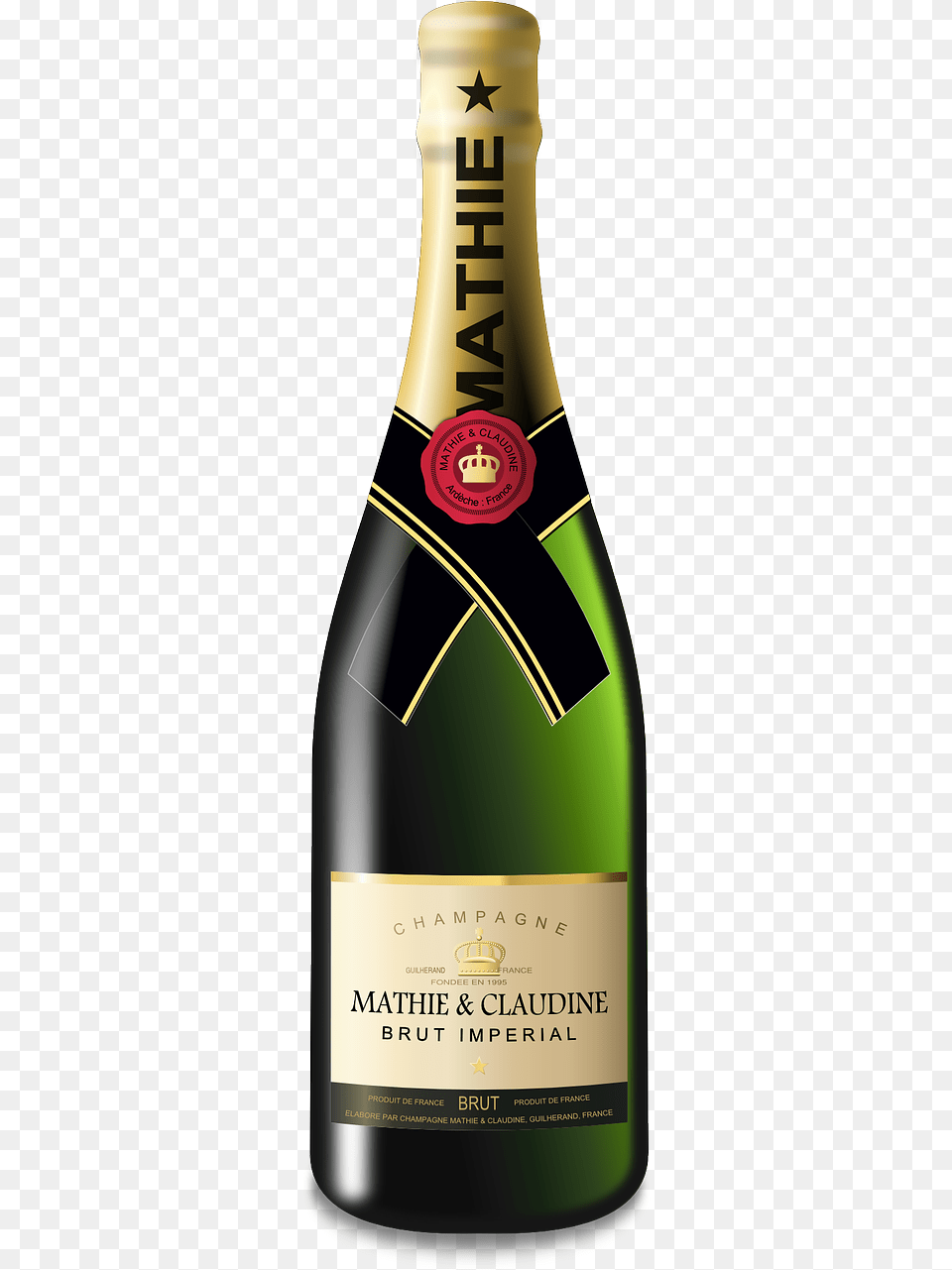 Champagne Bottle Cut Out, Alcohol, Beverage, Liquor, Wine Free Png