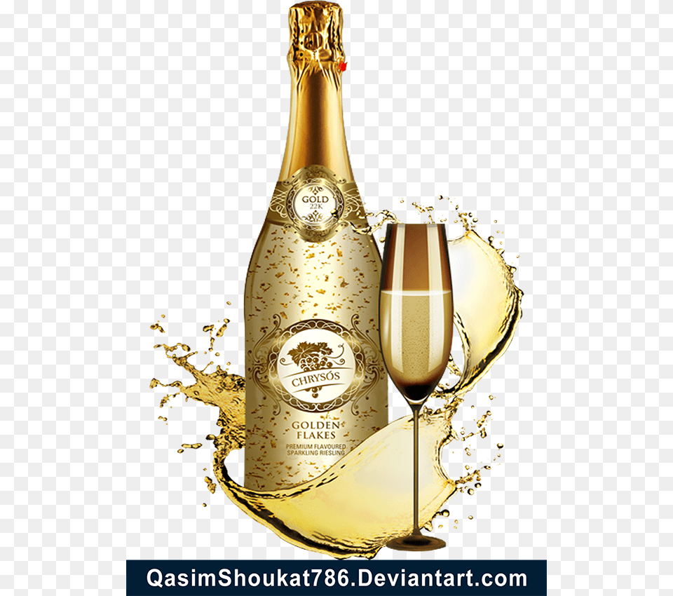 Champagne Bottle Gold Champagne Bottle Png