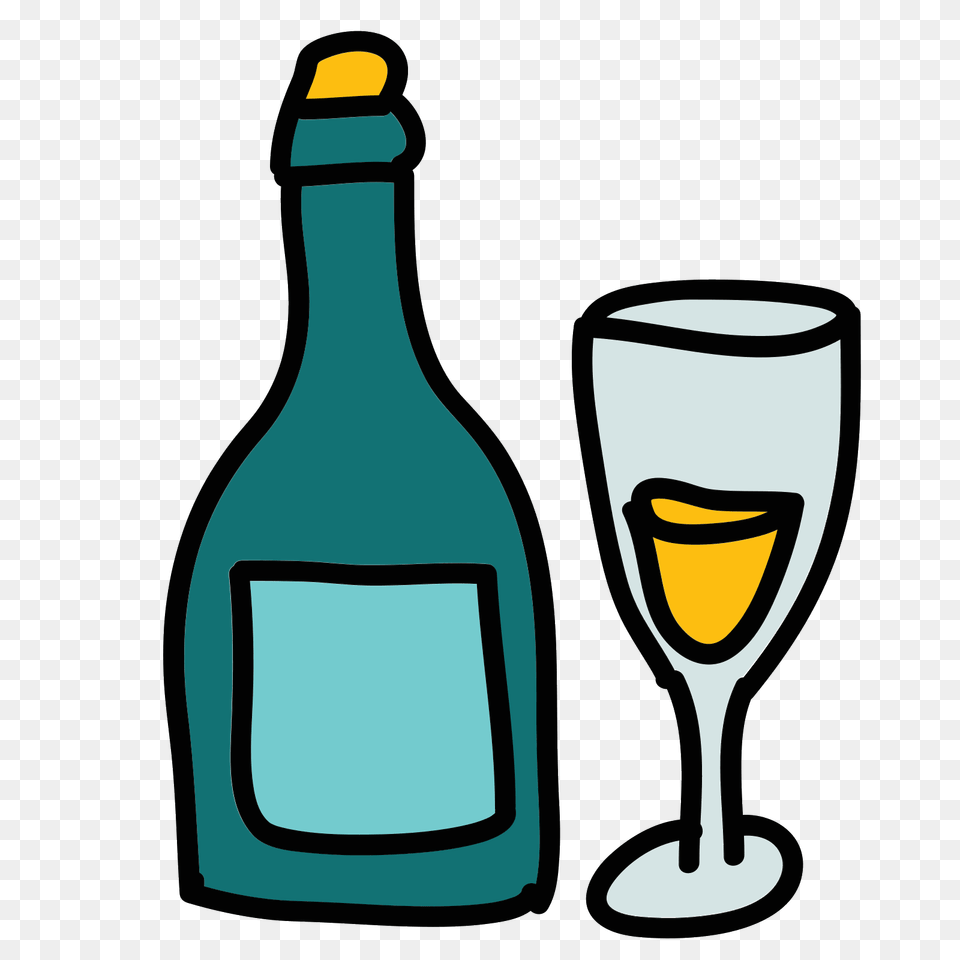 Champagne Bottle Icon, Alcohol, Wine Bottle, Wine, Liquor Png Image