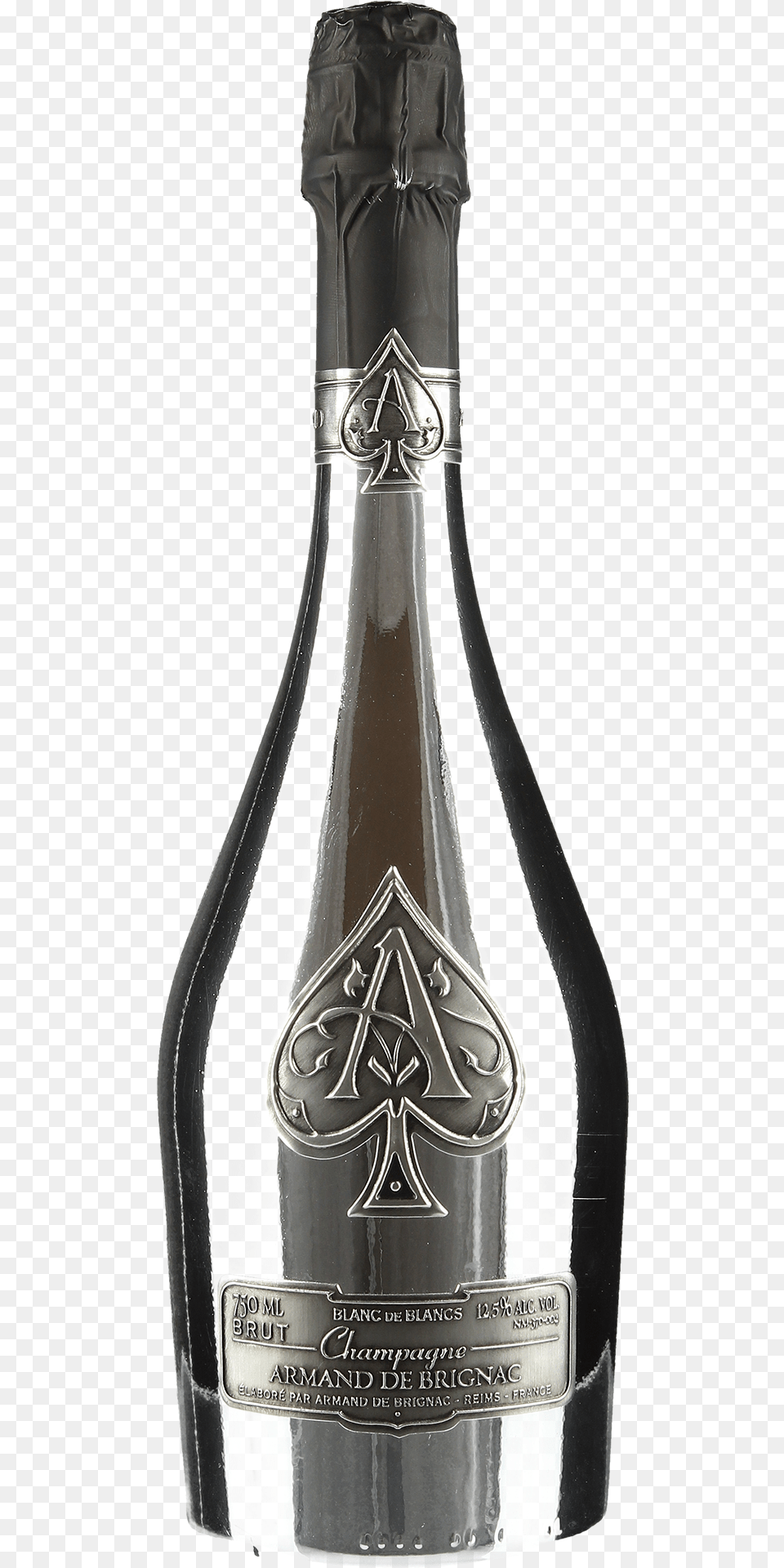 Champagne Brut Ace Of Spades Blanc De Blancs Champagne, Bottle, Alcohol, Beverage, Liquor Free Png