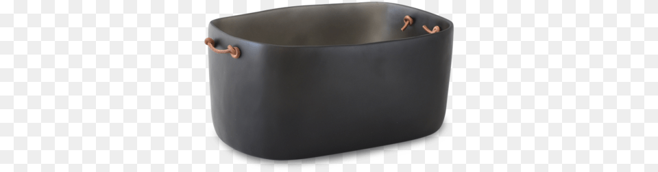 Champagne Bucket W Leather Handles Grey Bathtub, Tub, Bathing, Hot Tub, Person Png Image