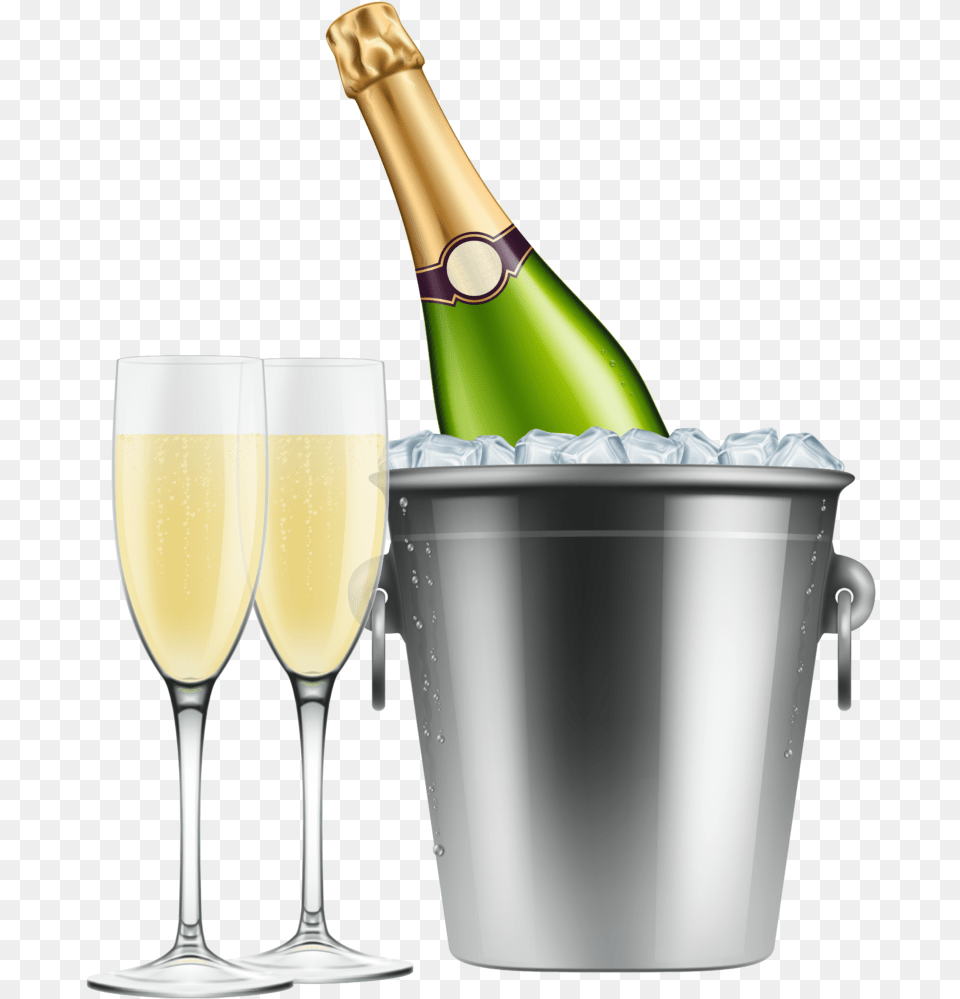 Champagne Clipart 7 Clip Art Bottle Of Champagne, Glass, Bucket, Wine, Liquor Png