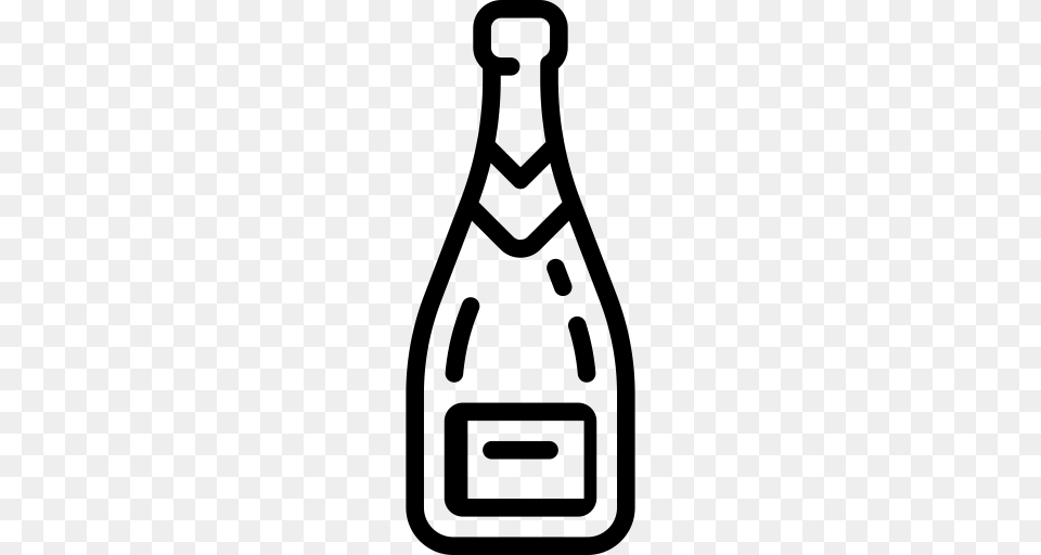 Champagne Cork Popping Icon With And Vector Format For Free, Gray Png