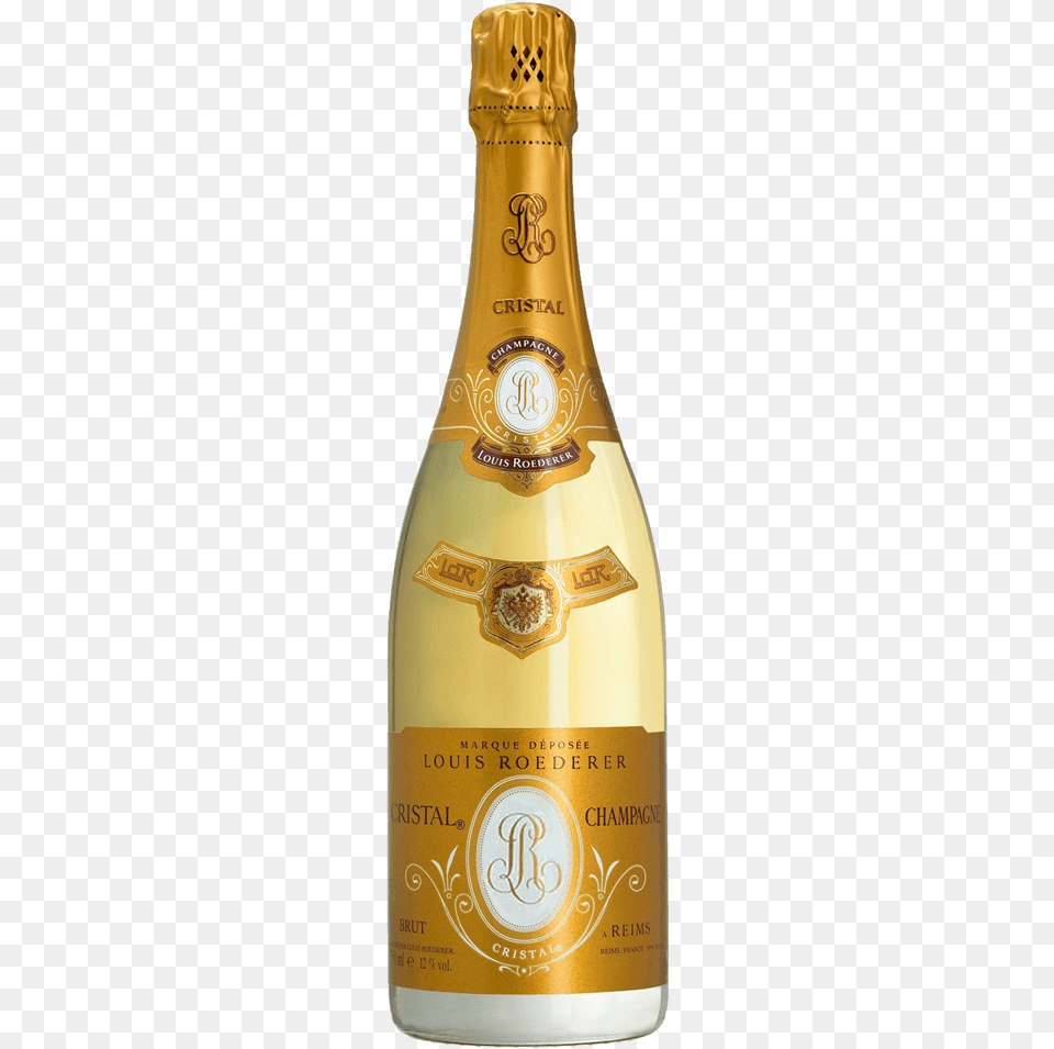 Champagne Cristal Louis Roederer, Alcohol, Beverage, Bottle, Beer Png