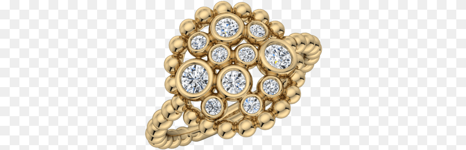 Champagne Diamond Bubble Ring, Accessories, Jewelry, Brooch, Locket Free Png Download