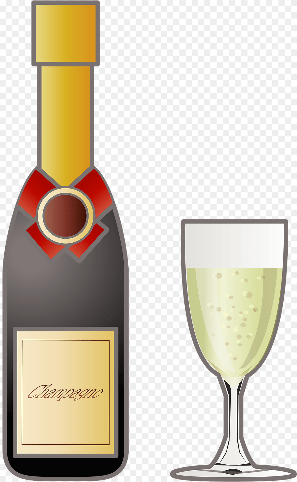 Champagne Drink Clipart, Alcohol, Beverage, Bottle, Glass Free Png