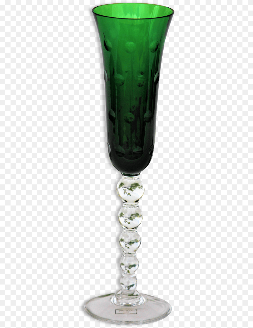 Champagne Glass Saint Louis Crystal Color Model Green Flutes Saint Louis Couleurs, Goblet, Smoke Pipe Free Transparent Png