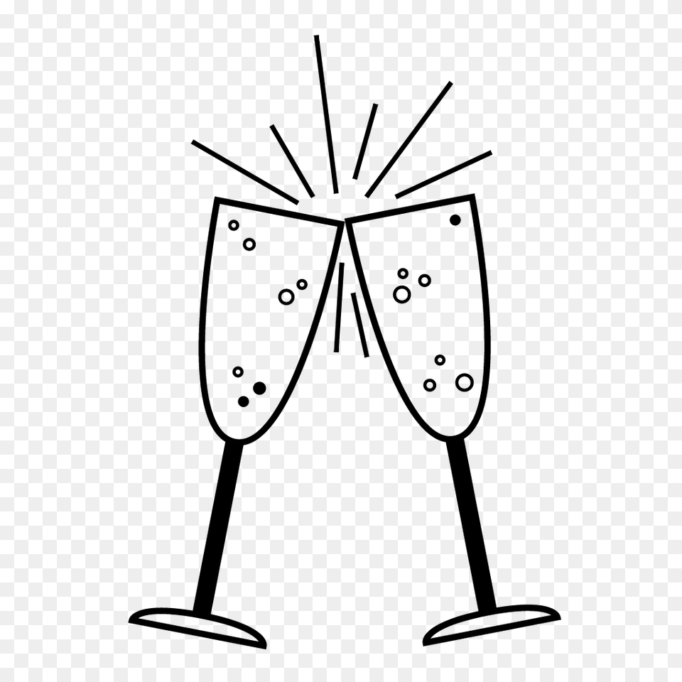 Champagne Glasses Drawing Les Baux De Provence, Gray Free Png