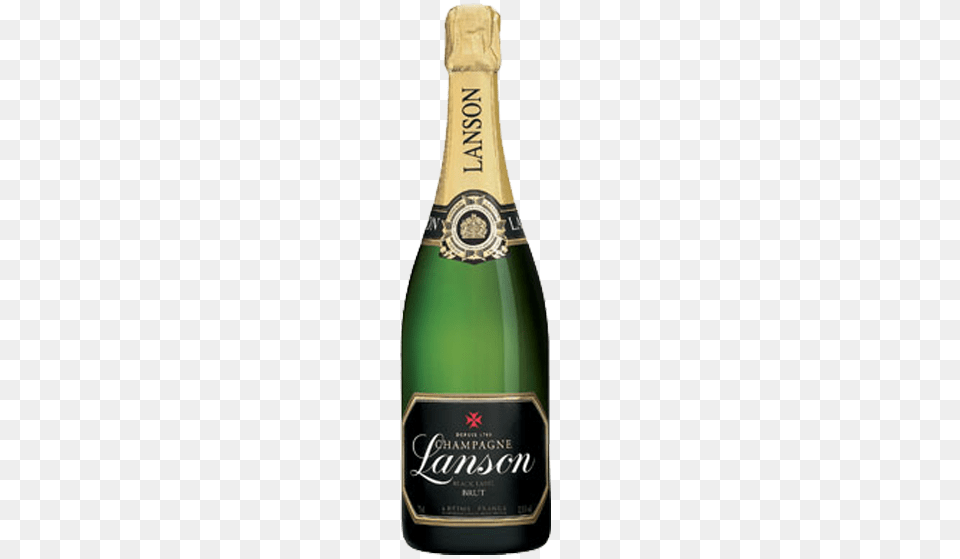Champagne Lanson Brut, Alcohol, Beverage, Bottle, Liquor Png Image