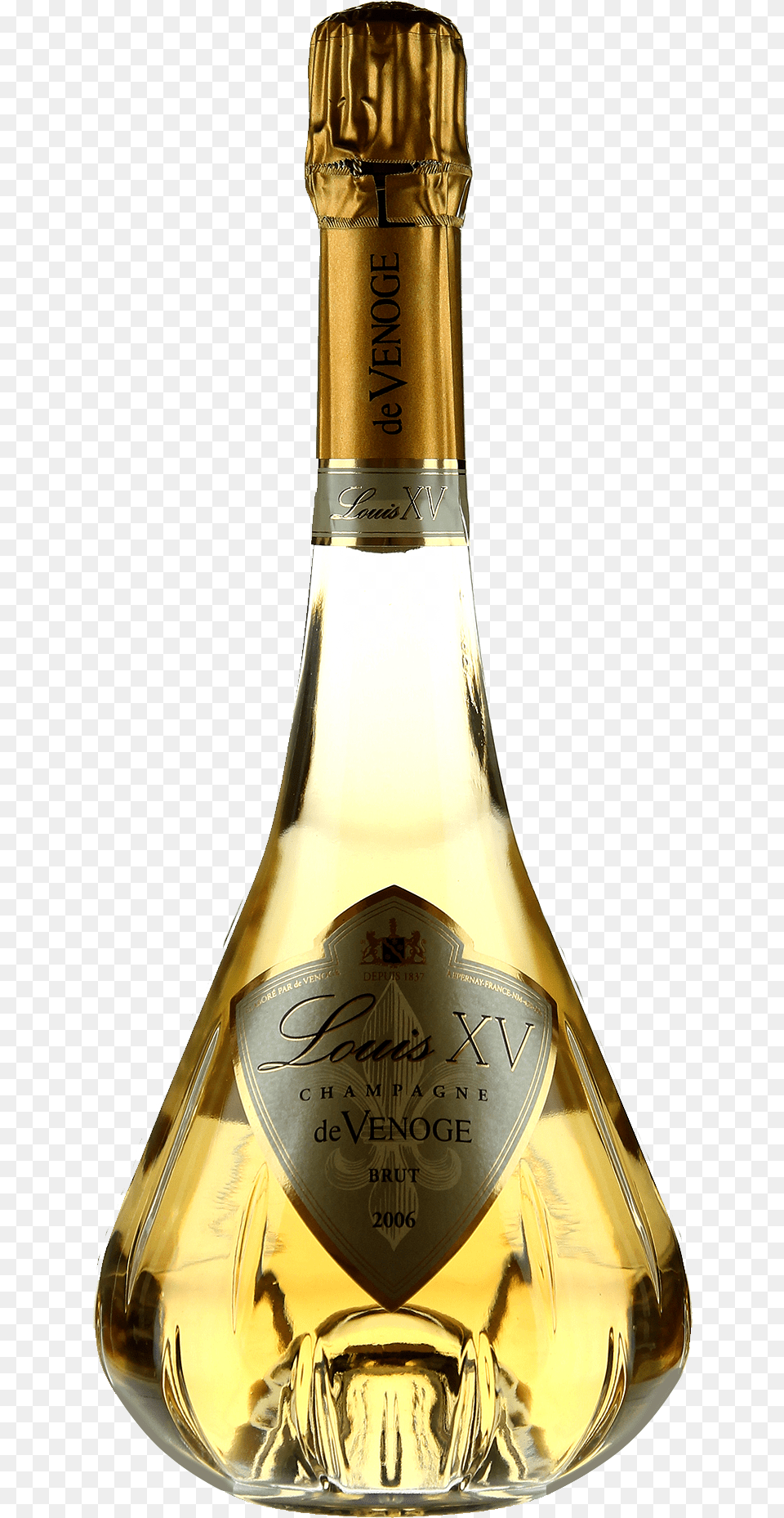 Champagne Louis Xv De Venoge Louis Xv 2008, Bottle, Alcohol, Beverage, Liquor Png