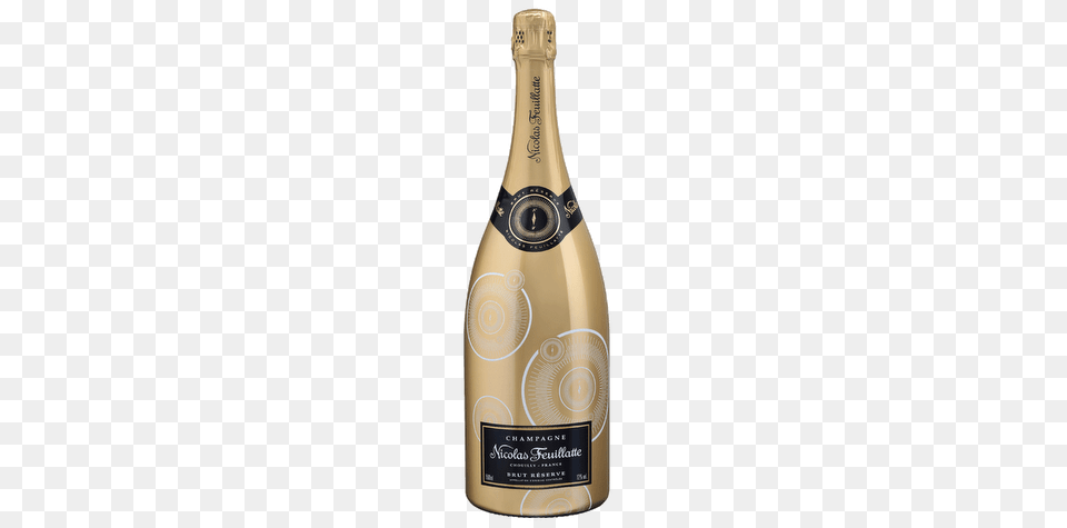 Champagne Nicolas Feuillatte Brut Reserve Boussole Edition, Alcohol, Beverage, Bottle, Liquor Free Png