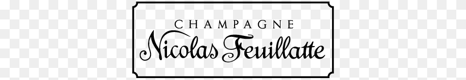 Champagne Nicolas Feuillatte Label, Calligraphy, Handwriting, Text Free Transparent Png